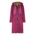 thumbnail image 4 of larppty Fleece Hoodie for Women Long Zipper Hoodies Zip Up Oversized Sweatshirts Womens Tunic Sweatshirt Winter Clothes (Hot Pink, 3XL), 4 of 7