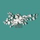 thumbnail image 1 of Nvzi Horquillas para el pelo de boda con flores para novias, peinetas con perlas de cristal, pinzas para el pelo, accesorios para el pelo de boda dorados, joyas - Plateado A, 1 of 4