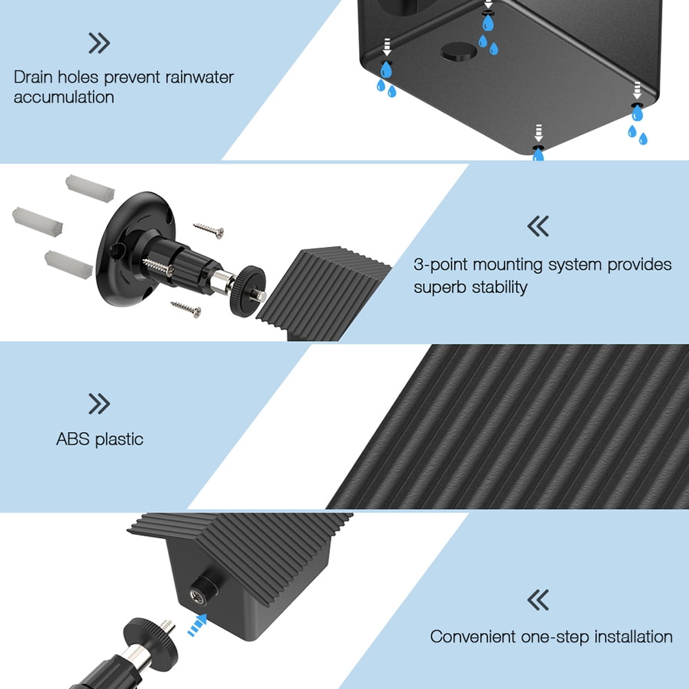 Protective Case for ARLO HD Camera Case Wall Mount Bracket Protective Cover with Plastic Bracket Indoor and Outdoor Use Waterproof Wireless Protective Case for ARLO HD Camera Case Wall Mount Bracket Protective Cover with Plastic Bracket Indoor and Outdoor Use Waterproof Wireless