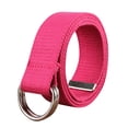 thumbnail image 4 of Nylon Work Belts for Men 1" Wide Nylon Web Belts for Men Quick Release Plastic Buckle Women Belts for Dresses Fashion Work Belts for Women Silver Buckle Fashion Belts for Women Dresses Plus Size,A, 4 of 7