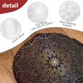 thumbnail image 4 of Round Meditation Cushion, 22" Dutch Velvet Floor Pillow with PP Cotton Filling for Yoga, Zen, Reading, and Floor Seating, Boho Print, 4 of 5