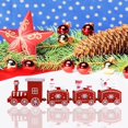 thumbnail image 3 of Decoración De Navidad Pequeño Tren Adornos Santa Claus Props Escena Regalo Para Niños Día E6H7, 3 of 4