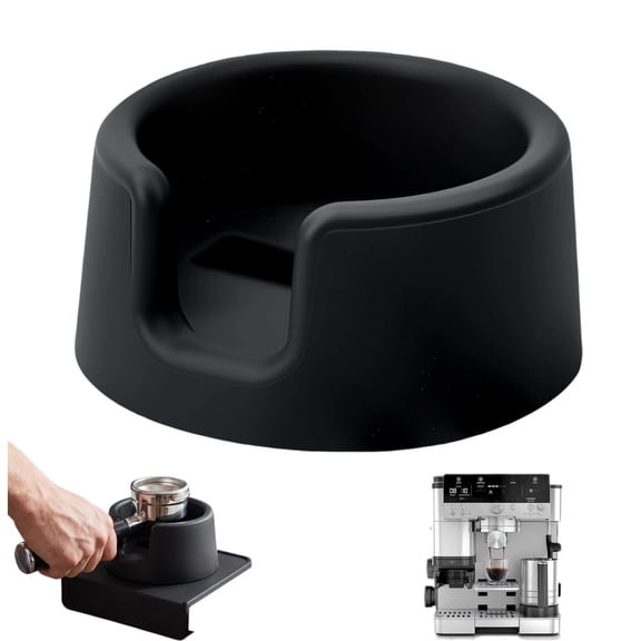 Portafilter Holder for Ninja Espresso Machine Silicone Tamping Station for Luxe Cafe ES601 ES701 Black