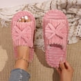 thumbnail image 4 of Willtoo Cute Slippers for Women Indoor and Outdoor Cozy Soft Bow Open Toe Womens Slippers with Memory Foam Anti-Skid Sole Slides Spa Birthday Gifts for Women Mom Her Ladies Bridesmaid, 4 of 4