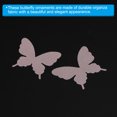thumbnail image 4 of Uxcell Organza Butterfly Ornament, 20 Pack Fabric Butterflies Bows Butterfly Decoration Appliques, Coral Pink, 4 of 6