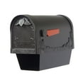 thumbnail image 4 of Outdoor Letter Holder Floral Curbside Mailbox with Newspaper Tube and Albion Mailbox Post, 4 of 7