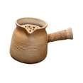 thumbnail image 4 of Tetera de cerámica con mango lateral, tetera con colador de té, tetera de hojas sueltas para amantes del té, regalo para acampar, Picnic y senderismo Macarena  Tetera, 4 of 8