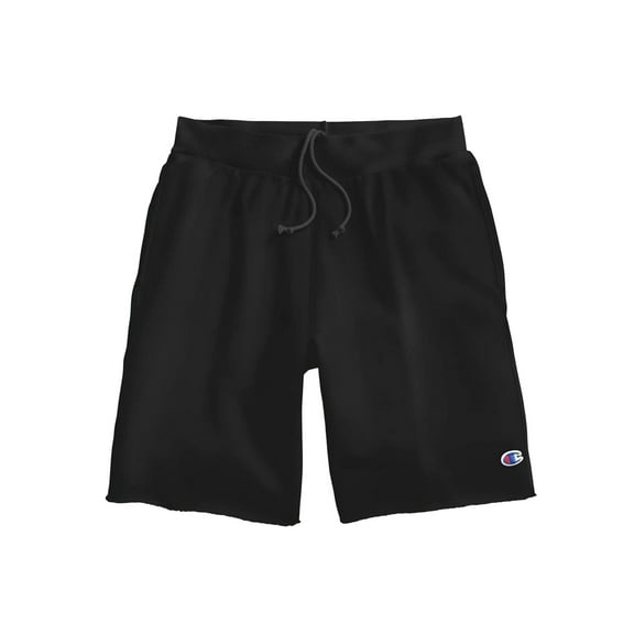 Champion Life Mens Reverse Weave Cut-Off Shorts, XS, Black