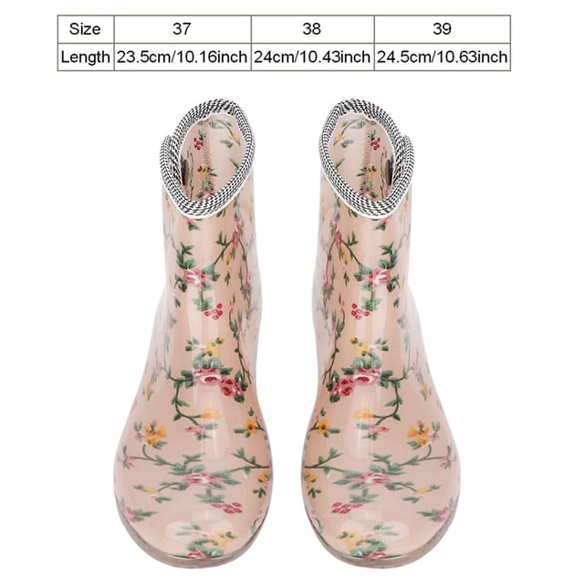 Zapatos de Lluvia para Mujer, Con Estampado antideslizante, Botas de Lluvia para Mujer, Zapatos de Trabajo para Jardín, Botas de TraBajo para Mujer, Invierno, Primavera, Para,