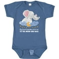 thumbnail image 3 of Inktastic My Great Grandma Loves Me to the Moon and Back Elephant Boys or Girls Baby Bodysuit, 3 of 5