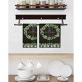 thumbnail image 3 of Spring Eucalyptus Leaves Kitchen Dish Towels for Drying Dishes Set of 4, Farmhouse Botanical Brown Wood Waffle Weave Microfiber Hand Tea Bathroom Towels Quick Dry & Absorbent Towel 15.7x23.6, 3 of 7