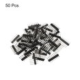 thumbnail image 3 of Unique Bargains Pack of 50 Straight Pin Header DIP Single Row 7 Pin 2.54mm Pitch Gold Plated, 3 of 5