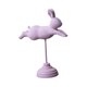 thumbnail image 1 of Figura de conejo de madera, estatua de conejo de Pascua, estatua decorativa para la mesa de entrada. Rosa, 1 of 9