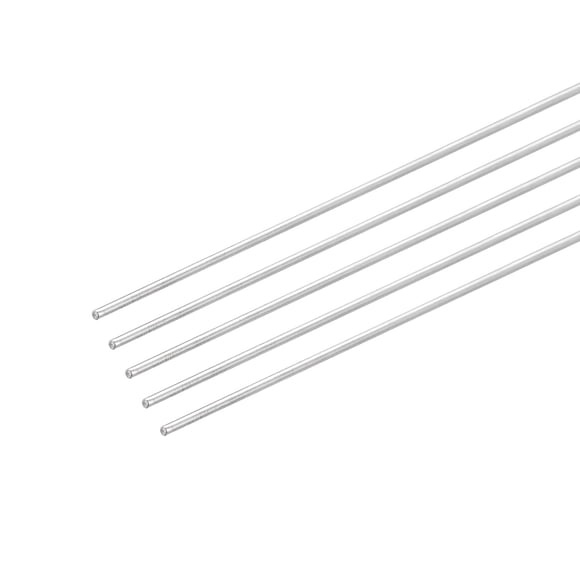 Unique Bargains 304 Stainless Steel Round Rods 1.5mm x 350mm for DIY Craft, 5 Pack