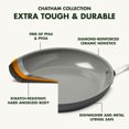 thumbnail image 4 of GreenPan Chatham 10" Ceramic Non-Stick Open Frypan, Grey - CC000119-001, 4 of 7