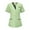 aa#-006 Light Green, variant on Domzest Women's Scrubs Tops Clearance Soft Basic Color Short Sleeve Scrub Shirts Basic V-Neck Nurse Uniforms Plus Size Workwear with 2 Pockets Gray XXL