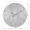 thumbnail image 2 of FirsTime & Co. Rustic Barnwood Wall Clock, 24", Weathered Barn Wood, 2 of 5