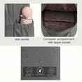 thumbnail image 7 of WANDF Laptop Backpack with 3 Zipper Main Bags, Lifestyle Dome Backpack Daypack with 2 Side Pockets,1 Front 1 Back Zipper Pocket, Weekend Bag for Travel,Camping and Hiking(Gray Bag), 7 of 7