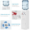 thumbnail image 4 of Giantex Plastic Top Loading Water Cooler Dispenser with Storage Cabinet, 5 Gallon, 4 of 8