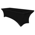 thumbnail image 1 of Cubierta de mesa elástica de spandex para mesas plegables estándar: protector de mantel rectangular universal para bodas, banquetes y fiestas (3 tamaños, 4 colores), 1 of 4