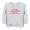 thumbnail image 3 of Just A Country Girl Stars Glitter/Puff Print - Toddler Graphic Sweatshirt, 3 of 11