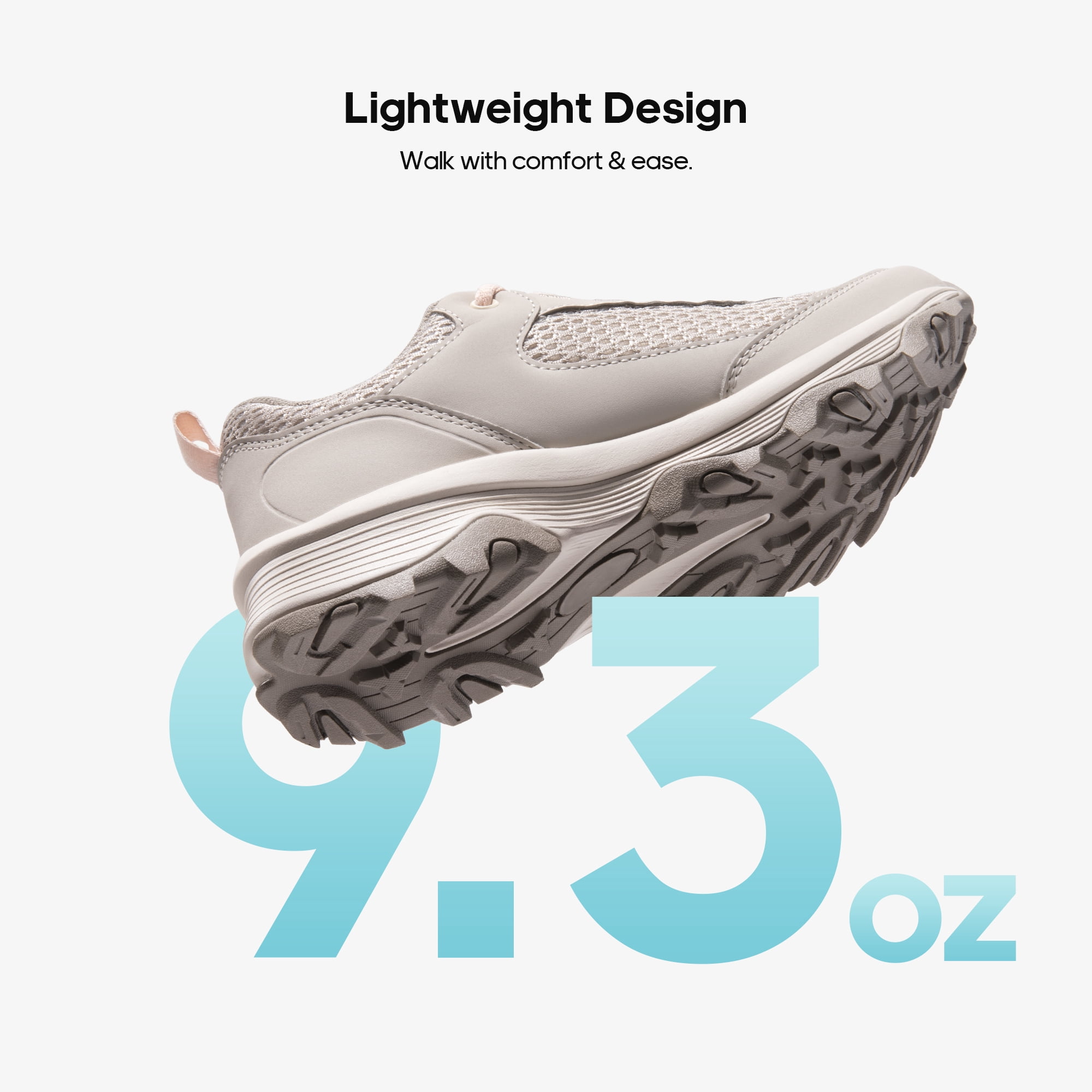 NORTIV 8 Women’s Lightweight Hiking Shoes Breathable Mesh Walking Sneakers for Outdoor Work