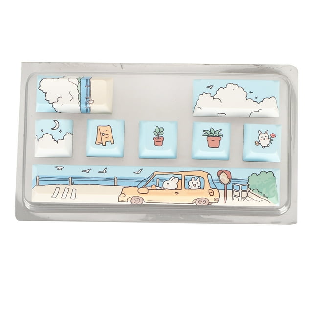 <p>Keyboard Keycaps Pbt Keycaps Mechanical Keyboard Keycaps Cute Keycaps 8 Keys Keyboard Keycaps Fadeless PBT Dye Sublimation Process Keycaps Cute DIY Mechanical Keycaps For 61 87