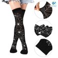 thumbnail image 4 of Deago Halloween Thigh High Long Stockings Over Knee Spider Socks Cosplay Pumpkin Bat Festival Stockings, 4 of 10
