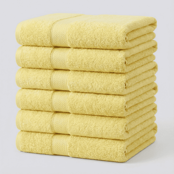 3 Pack Waterview Beach Pool Spa Towels Solid Pineapple 100% Cotton 36 in x 68 in