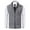Gray, variant on Men's Sleeveless Sweater Vest V-Neck Fall Winter Casual Solid Color Stand Collar Cable Knit Full Zip up Cardigan Vest Shirts Gray M