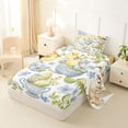 thumbnail image 2 of Erosebridal Wild Birds Blue Flower Twin Sheet Sets,Vintage Easter Eggs Happy Easter Kids Bedding For Girls 3-Piece, 2 of 6