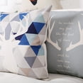 thumbnail image 5 of Decorative Throw Pillow Covers Set of 4 Blue Throw Pillow Covers 18x18 Inch Linen Square Throw Pillow Covers Modern Throw Pillow Covers for Sofa Living Room, 5 of 8