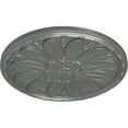 thumbnail image 3 of 29 7/8"OD x 1 3/8"P Fairfax Ceiling Medallion, Hand-Painted Silver, 3 of 6