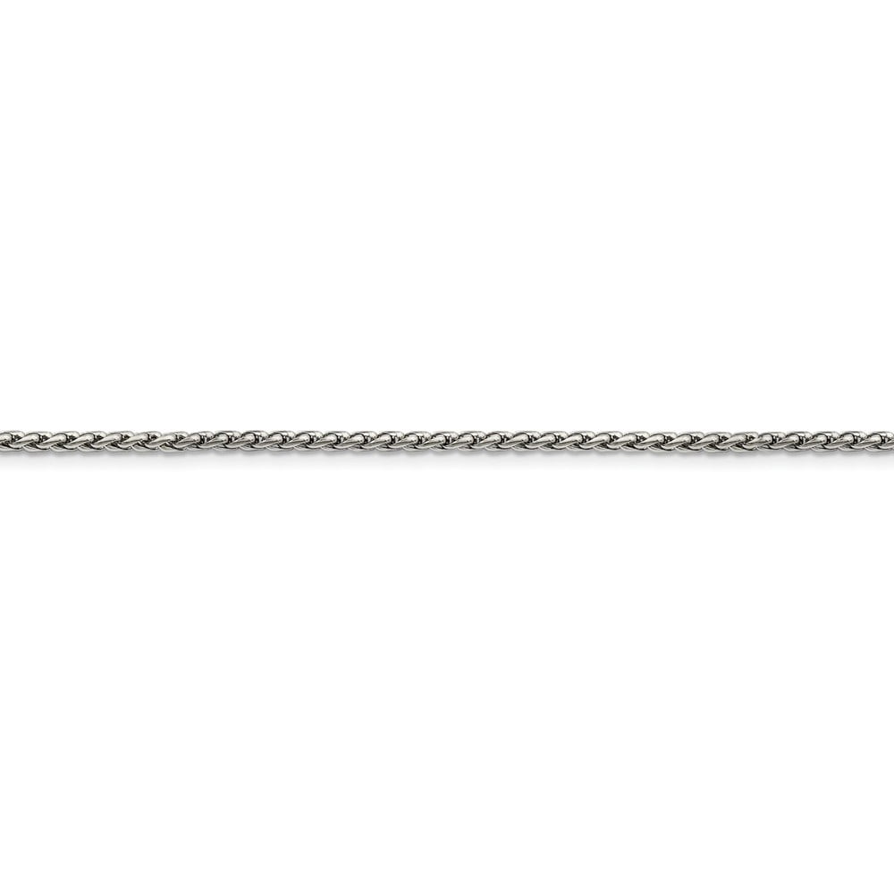 Fancy Stainless Steel 4.0mm Wheat 22in Chain; 22 inch; Lobster Clasp 