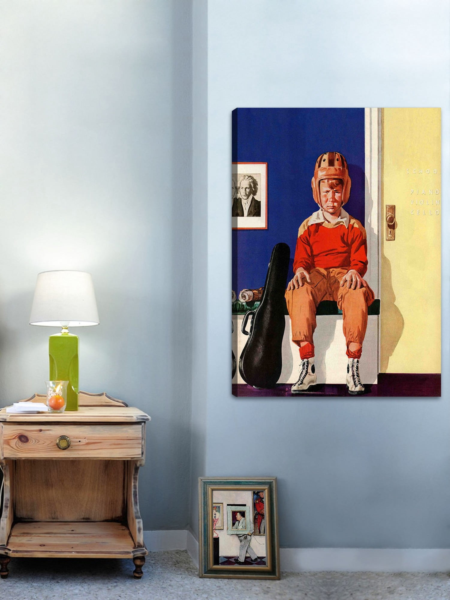 Marmont Hill Musical Sport by Lonie Bee Painting Print on Canvas