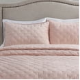thumbnail image 4 of Better Homes & Gardens Blush Pink Soft Velvet Embroidered Quilt, King, 4 of 7