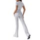 thumbnail image 3 of Pantalón de Traje de Corta Ajustado de Color Liso Gris M, 3 of 9