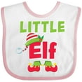 thumbnail image 3 of Inktastic Christmas Little Elf Boys or Girls Baby Bib, 3 of 4