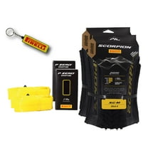 Pirelli Scorpion XC M Gold Color Edition Mountain Bicycle Tire 29x2.4 - Tubeless High-Performance Tear-Resistant MTB Tire for XC Racing, Trail and Enduro Riding   SmarTUBE 23/32-622 - 2 Pack