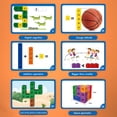 thumbnail image 3 of Math Linking Cubes Building Blocks Toys With Cards Pen Preschool Early Educational Toys For Kids, 3 of 8
