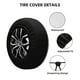 thumbnail image 2 of Fotbe Daisies Flowers Funda de Llanta de Repuesto con Estampado, Engrosada, Ajuste Universal para Jeep, Remolque, RV, SUV, Camión-14 inch, 2 of 6