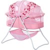 Dream On Me Karley Bassinet in Rose, Quick Fold and Easy to Carry, Large Storage Basket