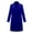 Blue, variant on comerut Women Winter Coat Double-breasted Turn-down Collar Long Sleeves Outerwear Thick Warm Pockets Solid Color Office Casual Party Overcoat