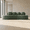 Green, variant on 94" No Assembly Large Sofa, Mid-Century Modern Sofa with Chenille Fabric, Oversized Sofa Chair with Curved Frame for Living Room Apartment, Mustard yellow