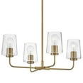 thumbnail image 3 of 83454LCB Lark Kline - 4 Light Medium Chandelier In Transitional Style-9.75 Inches Tall and 25 Inches Wide-Lacquered Brass Finish, 3 of 17