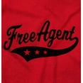 thumbnail image 2 of Free Agent Sports Team Fanatic Club Crewneck T Shirts Boy Girl Teen Brisco Brands X, 2 of 5