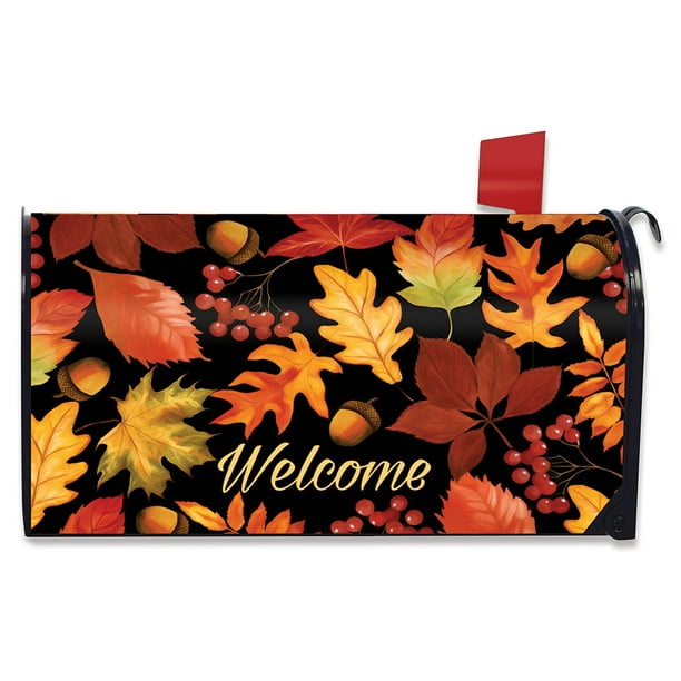 Fall Leaves Mailbox Cover Autumn Standard Briarwood