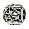 thumbnail image 5 of Reflection Beads Sterling Silver Antique Finish Zodiac Gemini Collage Charm, 5 of 6