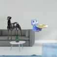 thumbnail image 2 of Estatua de perro de resina,Estatua de perro galgo de resina con forma de animal,Escultura coleccionable para escritorio,decoración del hogar,Figura de oso,Bandeja para gatos Bandeja para, 2 of 8