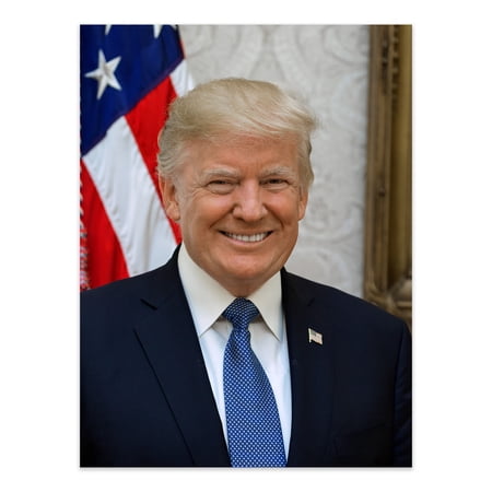 Donald Trump 45th President of the United States Official Portrait Photo Print Poster
